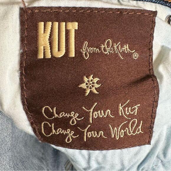 Kut from the Kloth midrise ankle skinny distressed raw hem jeans size 6 NWT - Picture 7 of 7